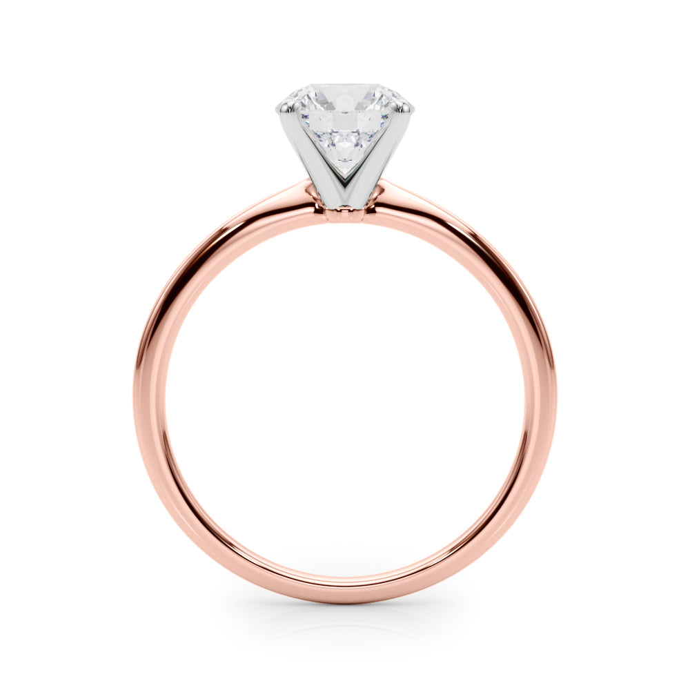 Angelica Round Solitaire Engagement Ring-VIRABYANI